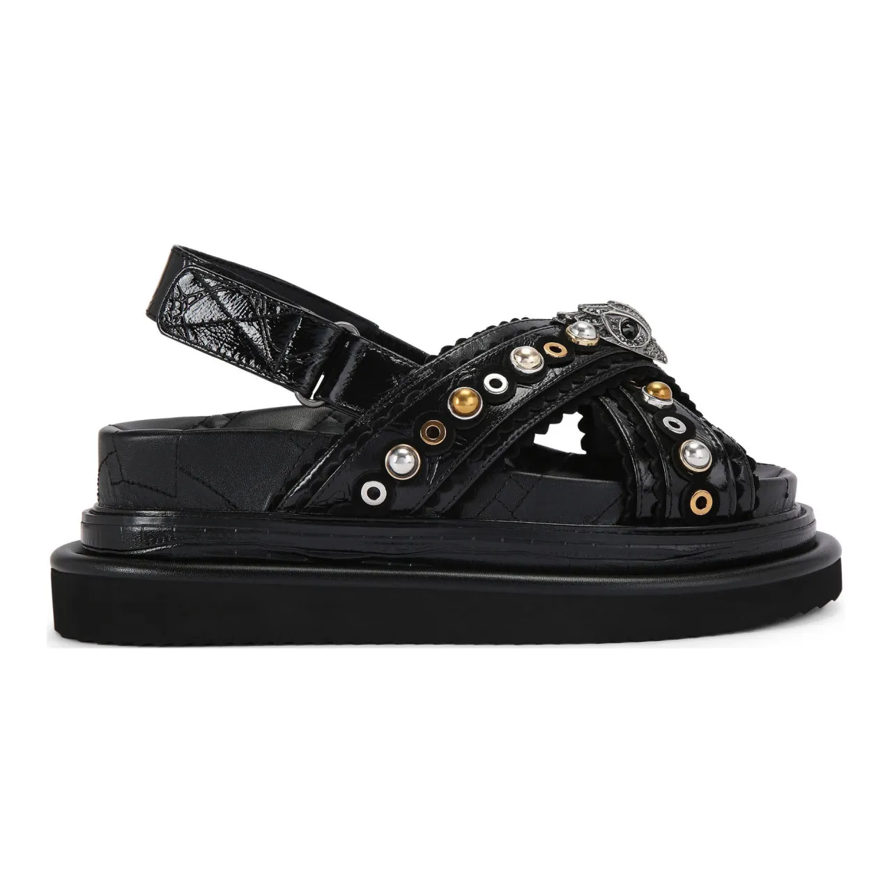 Discount Orson Cross Scallop Flatform Sandals Women Sandals