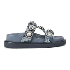 Best Orson Crystal Flat Sandals Women Sandals
