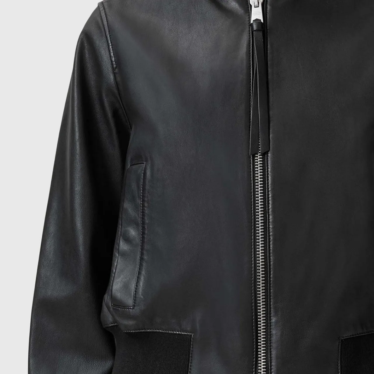 Orten Leather Bomber Jacket Women Coats & Jackets
