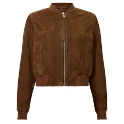 Outlet Orten Suede Bomber Jacket Women Coats & Jackets