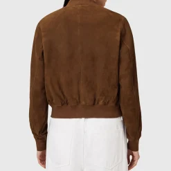 Outlet Orten Suede Bomber Jacket Women Coats & Jackets