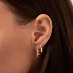 Outlet Ovate Huggie Earrings Women Earrings