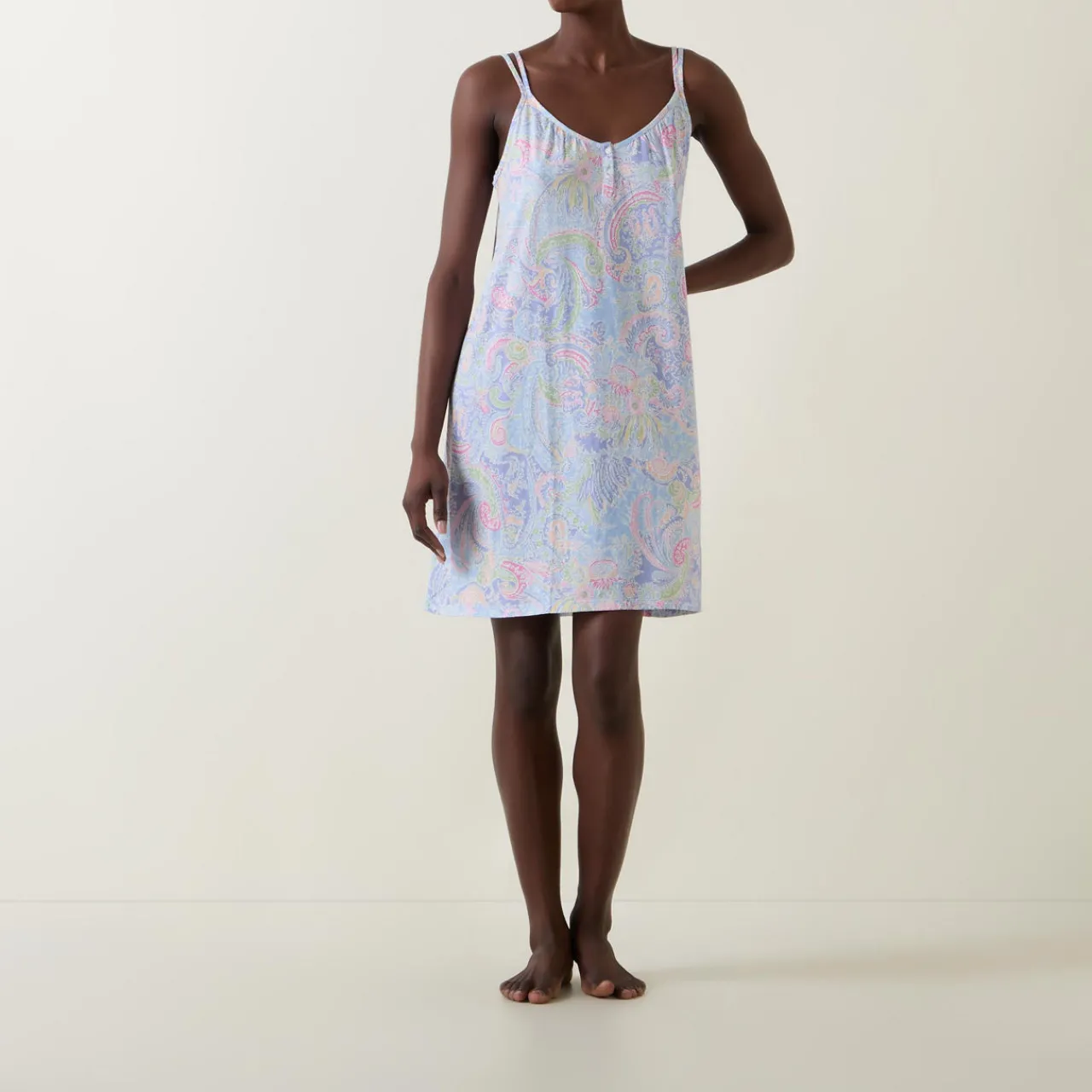 Online Paisley Print Chemise Women Sleepwear