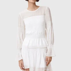 Pamela Blouson-Sleeve Top Women Tops