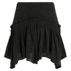 Pamela Shirred Handkerchief Mini Skirt Women Skirts