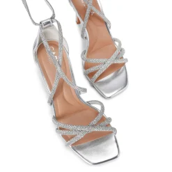 Hot Paparazzi Metallic Heeled Sandals Women Heels