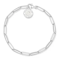 Paperclip Logo Charm Bracelet Women Bracelets