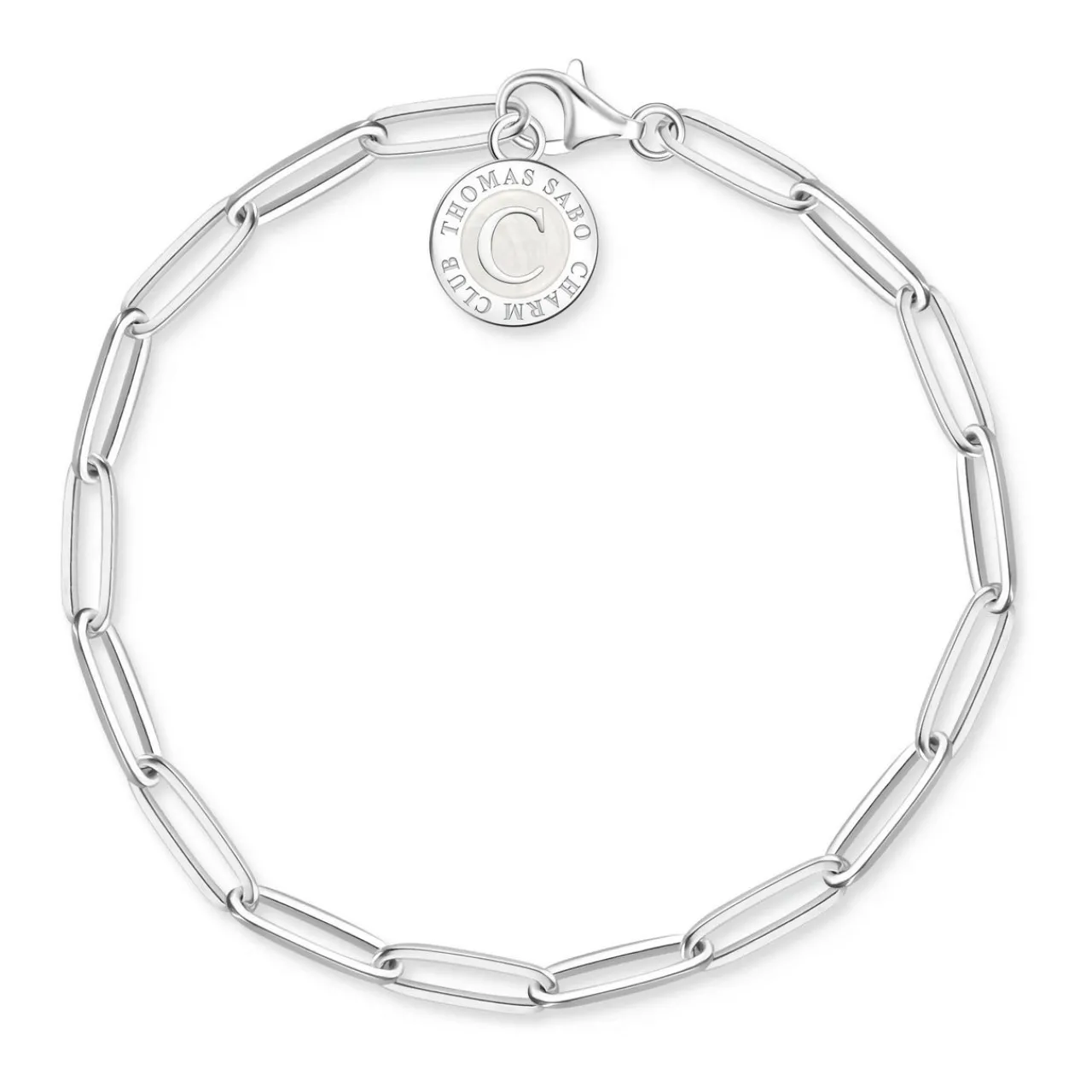 Paperclip Logo Charm Bracelet Women Bracelets