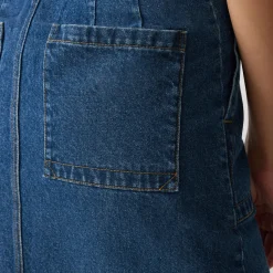 Sale Patch Pocket Denim Skirt Women Skirts