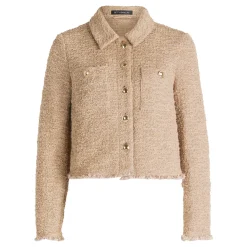 Outlet Patch Pocket Tweed Jacket Women Coats & Jackets