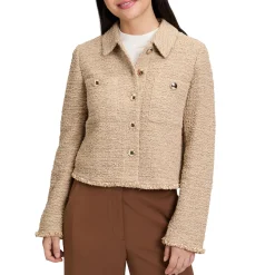 Outlet Patch Pocket Tweed Jacket Women Coats & Jackets