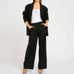 Outlet Paula Mid-Rise Wide Leg Trousers Women Trousers & Shorts
