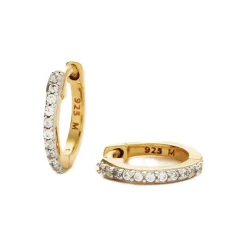 New Pave Huggie Earrings Women Earrings