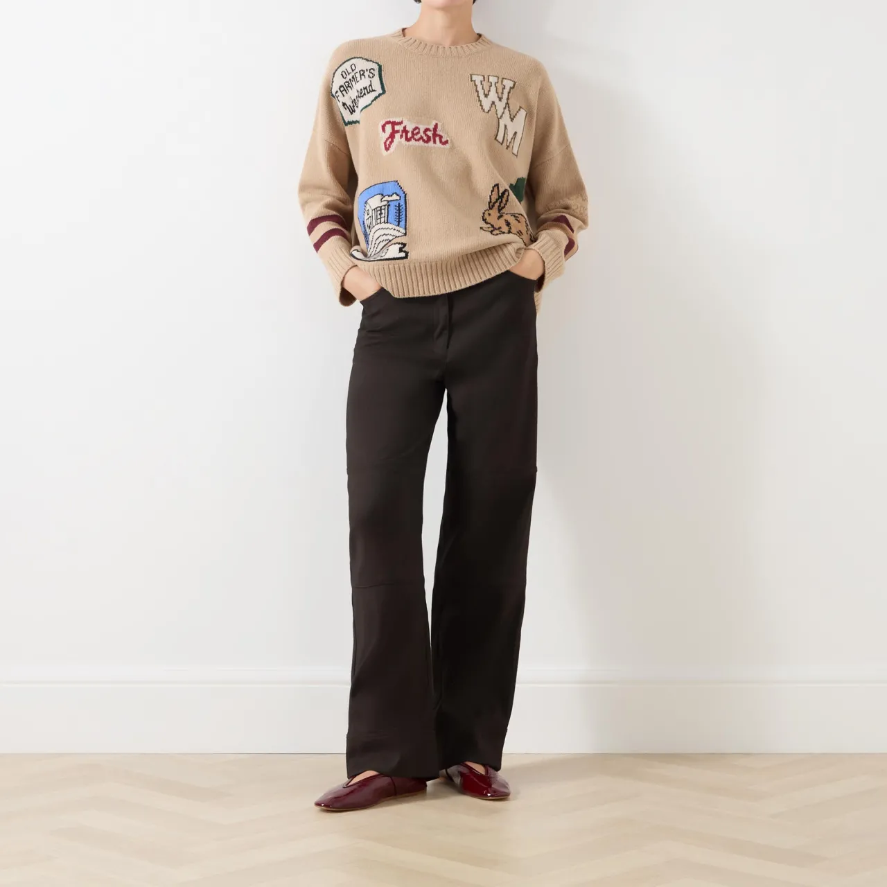 Hot Pavidi Patchwork Sweater Women Sweaters & Cardigans