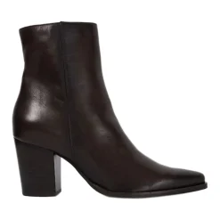 Clearance Paxten Leather Western Ankle Boots Women Boots