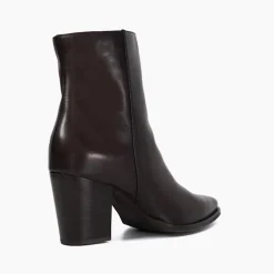 Clearance Paxten Leather Western Ankle Boots Women Boots