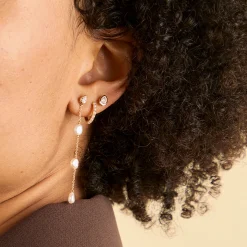 Clearance Pear Crystal Bezel Stud Earrings Women Earrings