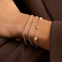 Clearance Pearl & Crystal Charm Bracelet Women Bracelets