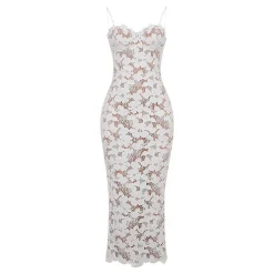 New Pearl Floral Embroidered Dress Women Dresses