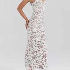 New Pearl Floral Embroidered Dress Women Dresses