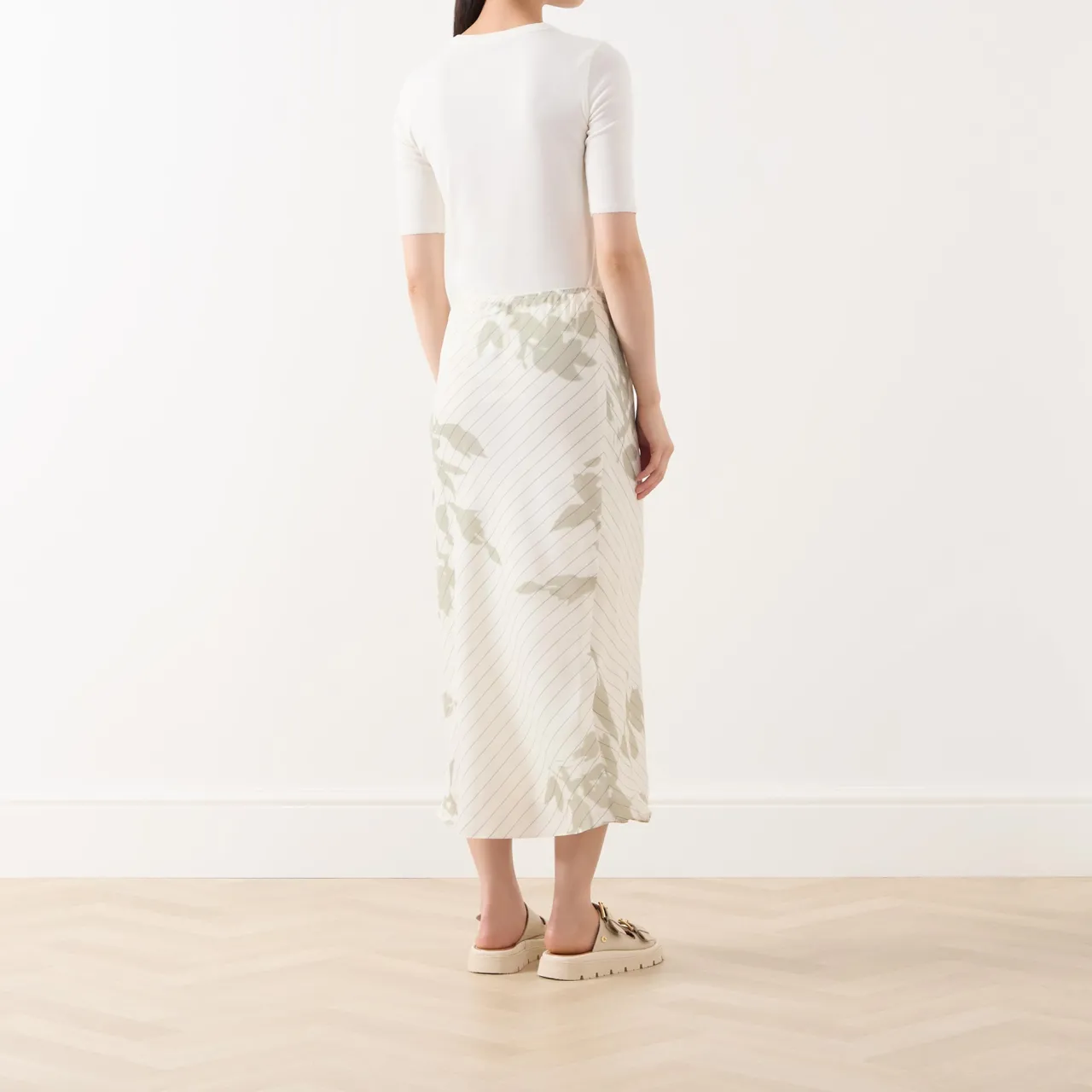 Online Penna Pinstripe Slip Skirt Women Skirts