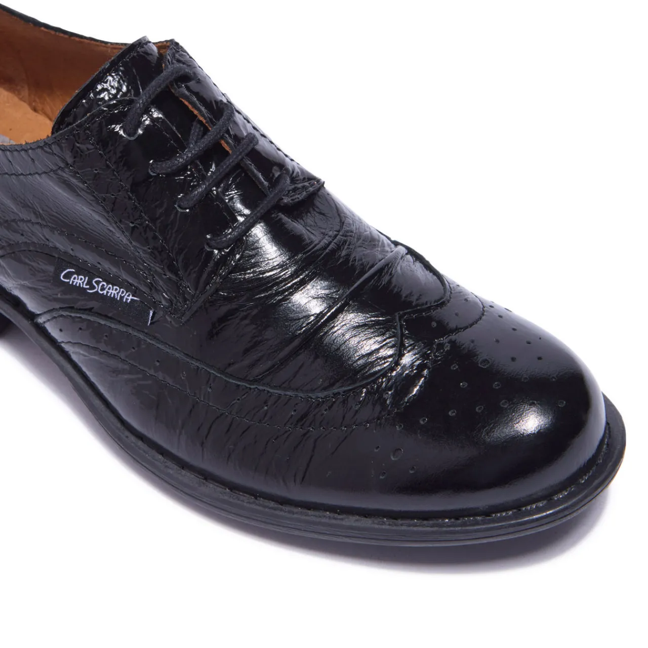 New Perla Leather Brogues Women Flats