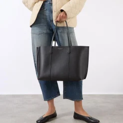 Outlet Perry Triple-Compartment Leather Tote Bag Women Tote Bags