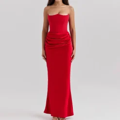New Persephone Strapless Corset Gown Women Dresses