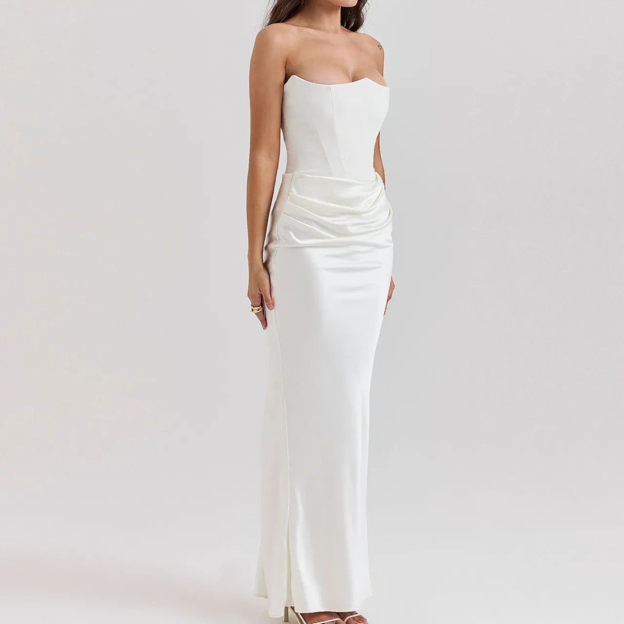 Clearance Persephone Strapless Corset Gown Women Dresses