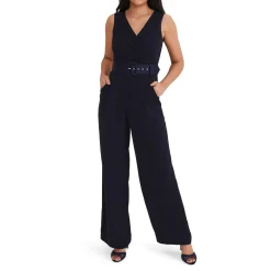 Best Petite Lissia Belted Jumpsuit Women Jumpsuits