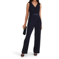 Best Petite Lissia Belted Jumpsuit Women Jumpsuits