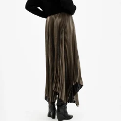 Clearance Phia Metallic Pleated Skirt Women Skirts