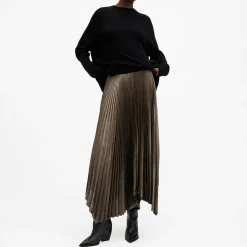 Clearance Phia Metallic Pleated Skirt Women Skirts