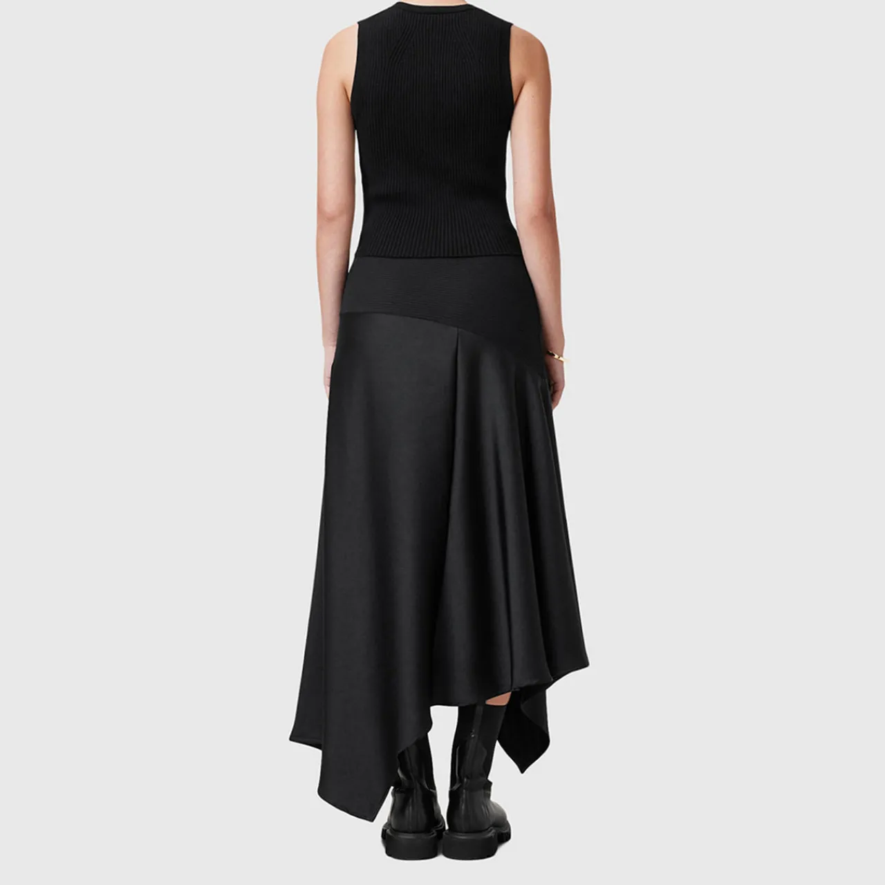 Discount Pia Asymmetric Satin Skirt Women Skirts