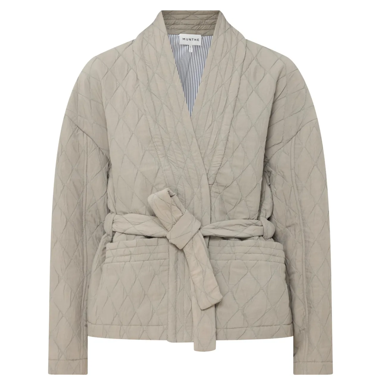 Best Pifita Diamond Quilted Belted Jacket Women Coats & Jackets