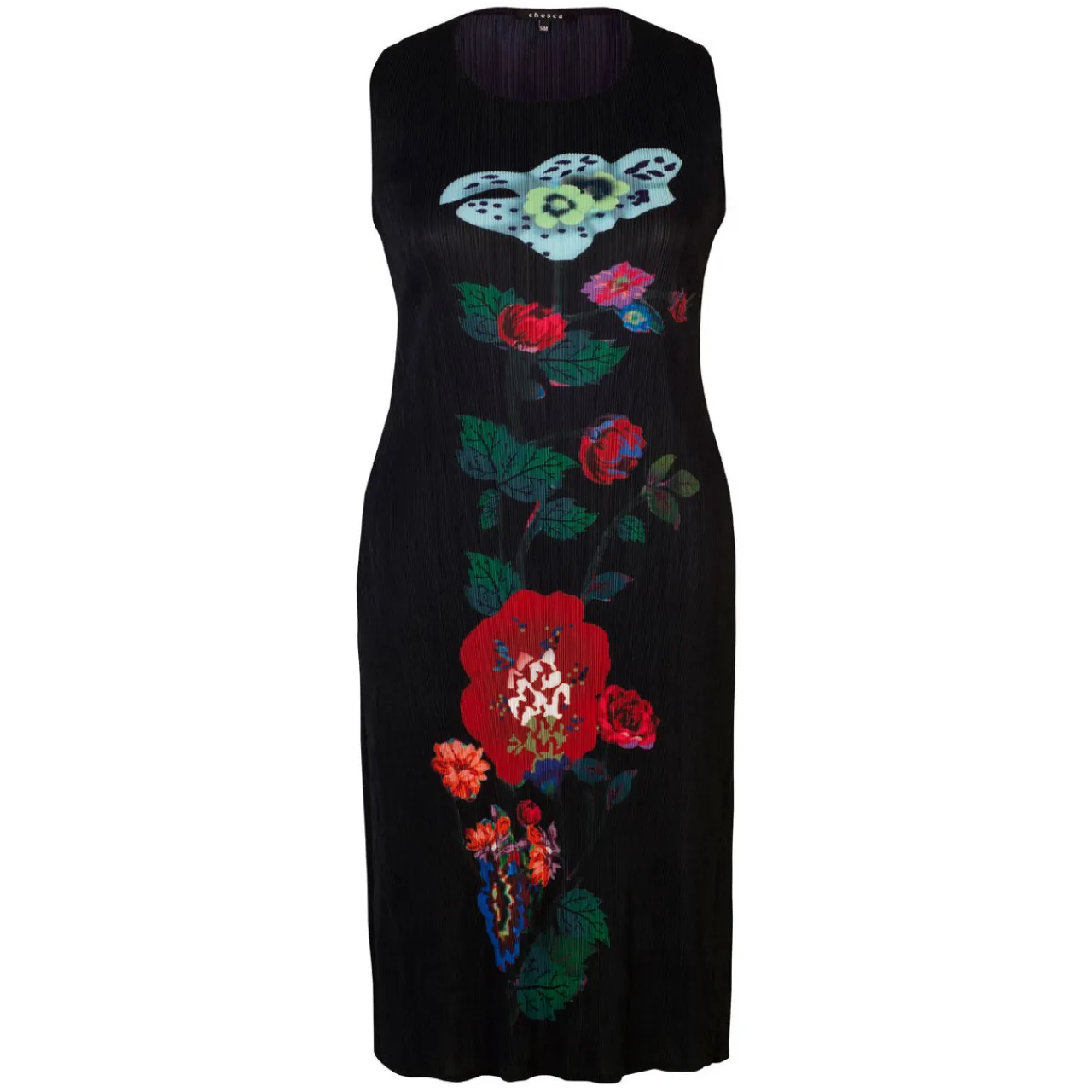 New Placement Floral Panel Dress Women Dresses
