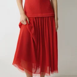 New Pleated Hybrid Dress Women Dresses