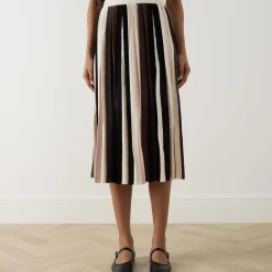 New Pleiadi Stripe Skirt Women Skirts