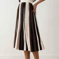 New Pleiadi Stripe Skirt Women Skirts