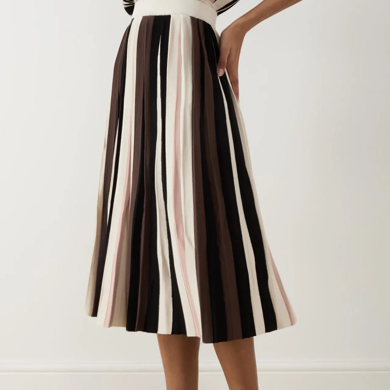 New Pleiadi Stripe Skirt Women Skirts