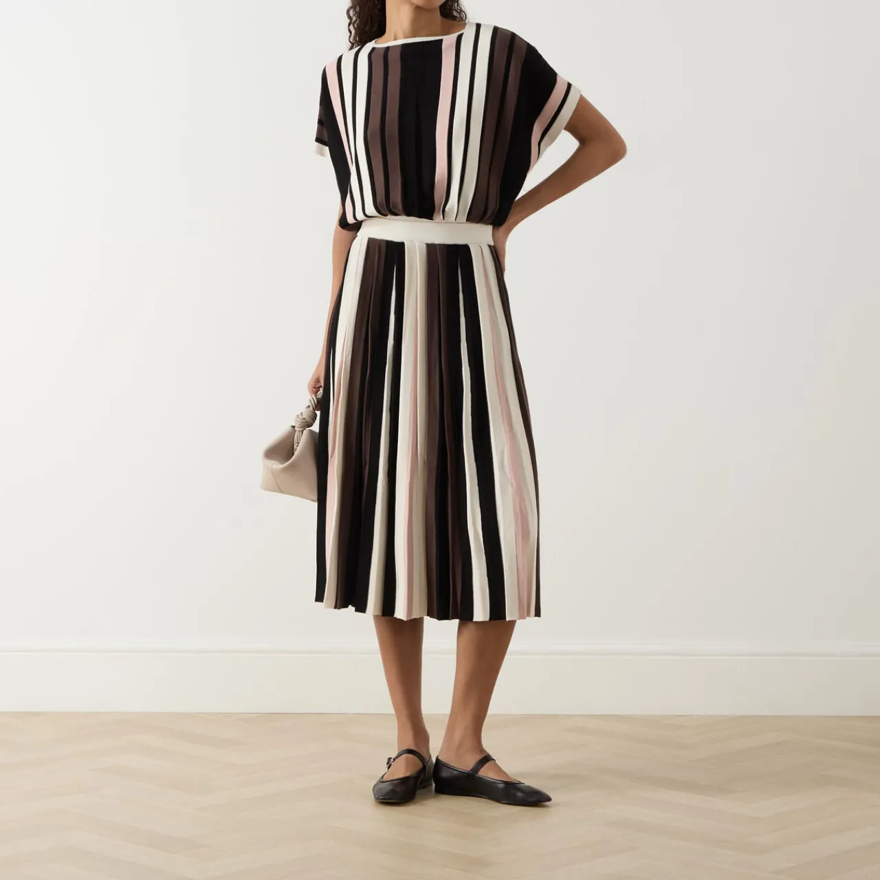 New Pleiadi Stripe Skirt Women Skirts