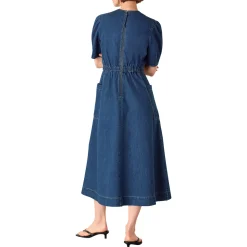 Online Pocket Denim Dress Women Dresses