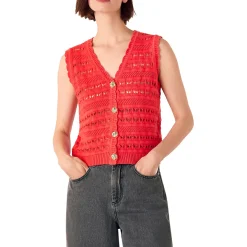 Online Pointelle Knit Vest Women Sweaters & Cardigans