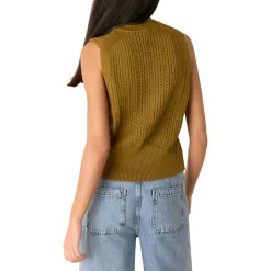 Online Pointelle Knitted Tank Top Women Sweaters & Cardigans
