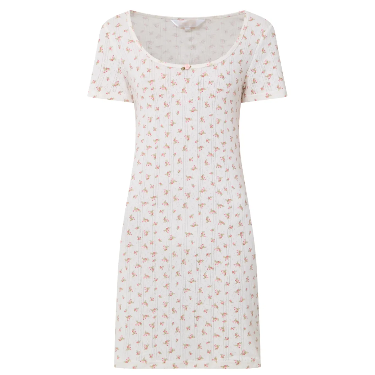 Pointelle Rose Night Dress Women Sleepwear