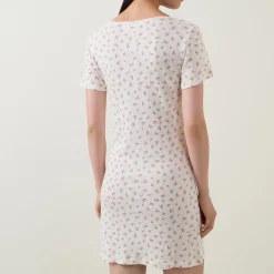 Pointelle Rose Night Dress Women Sleepwear