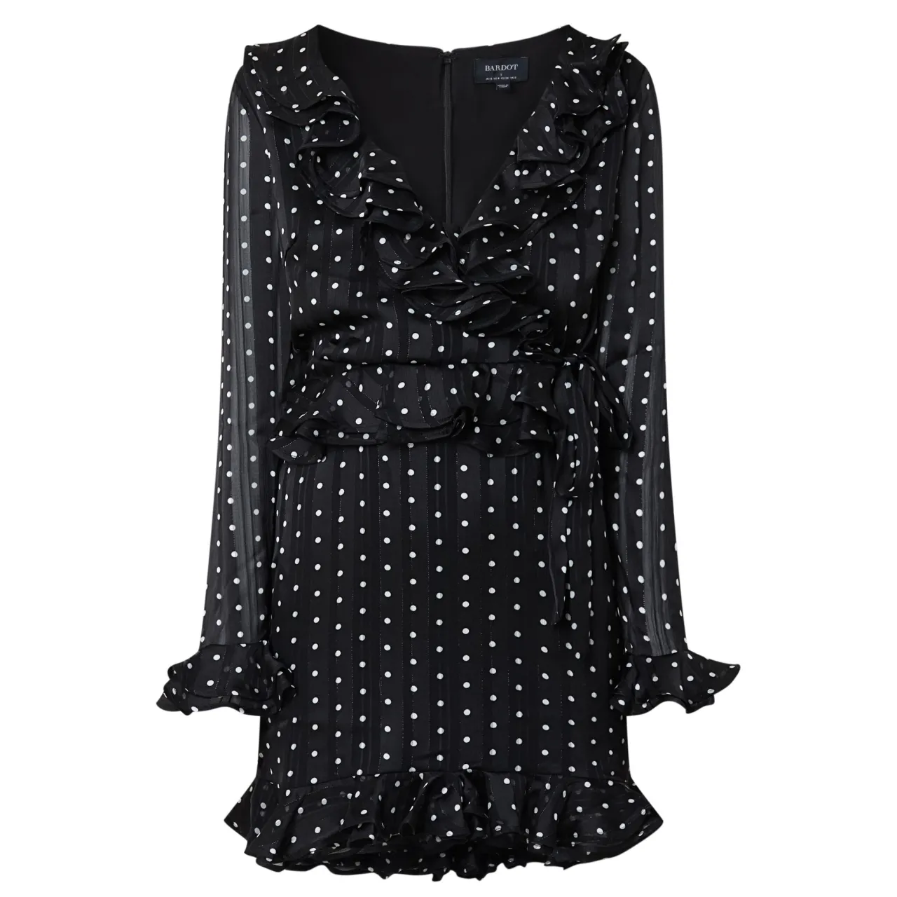 Hot Polka Dot Frill Mini Dress Women Dresses