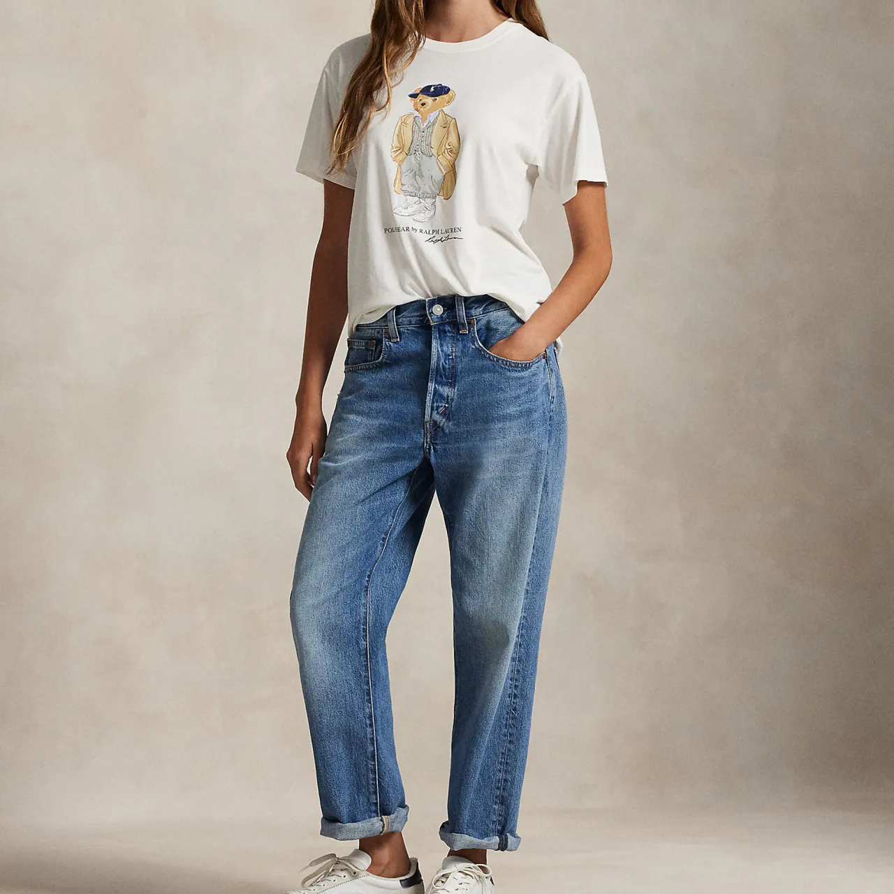 Discount Polo Bear Logo T-Shirt Women Tops