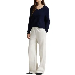 Polo Player Logo Drawstring Sweatpants Women Trousers & Shorts