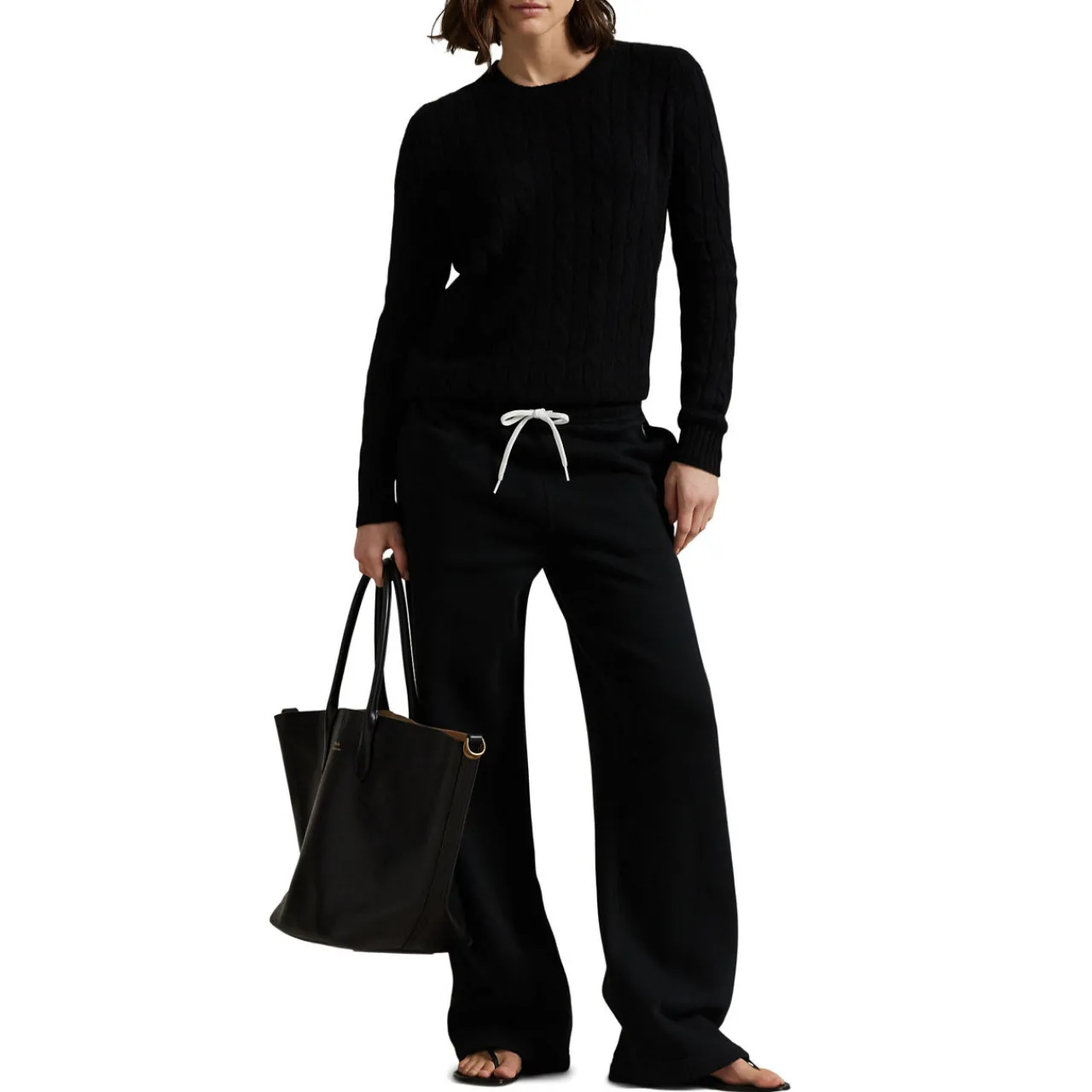 Polo Player Logo Drawstring Sweatpants Women Trousers & Shorts